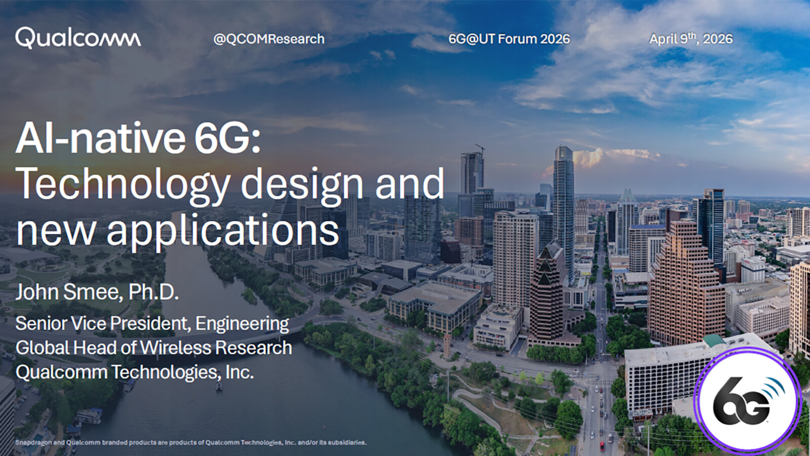 Presentation title slide AI-native 6G