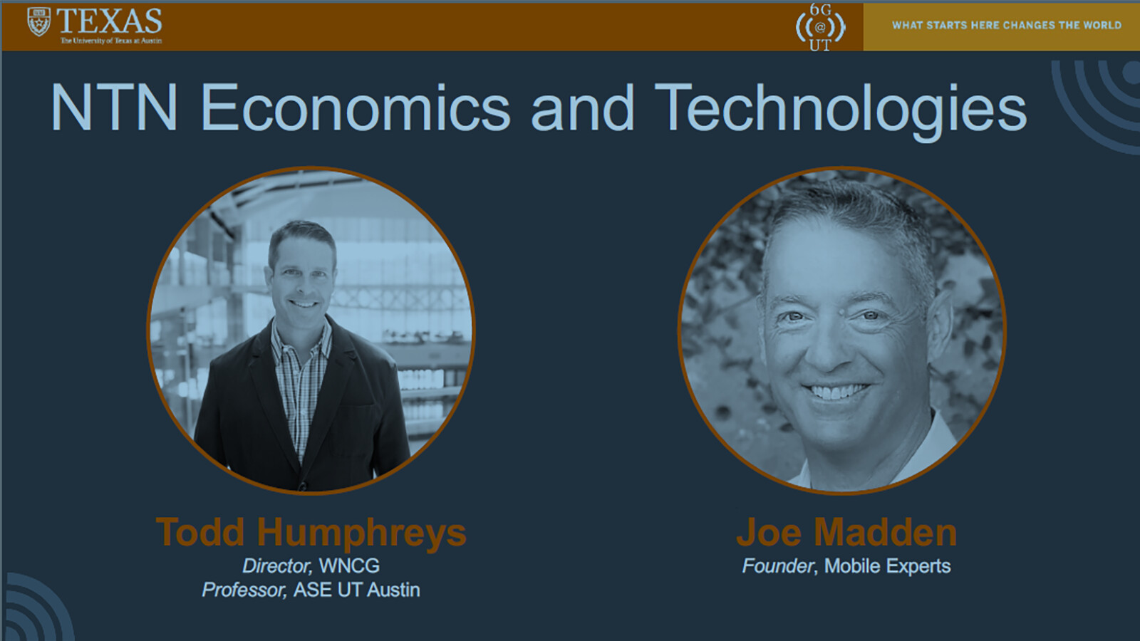 Presentation title slide NTN