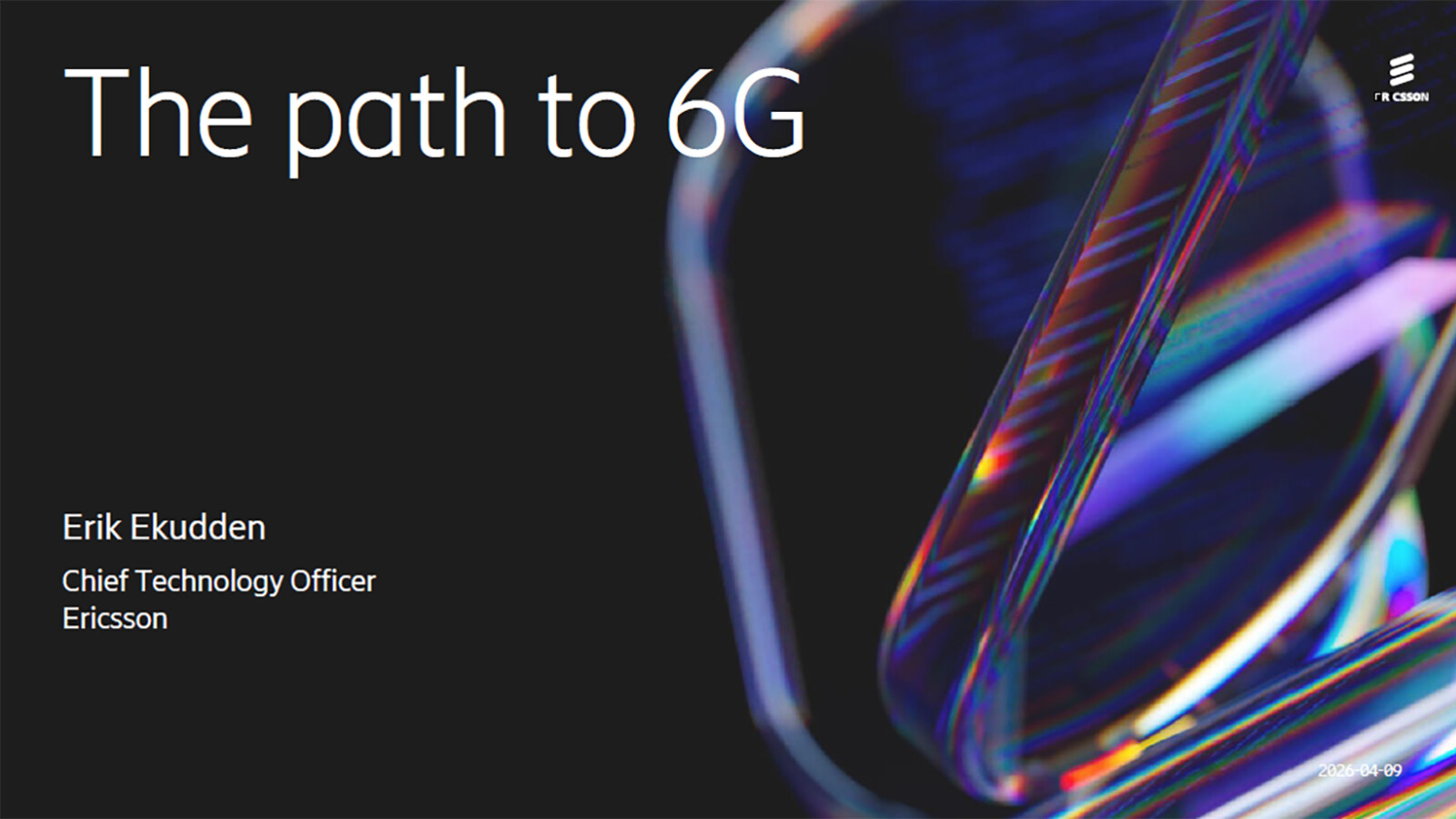 Presentation title slide The path to 6G